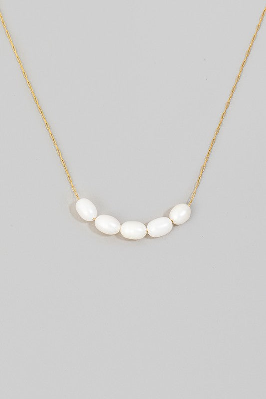 Five Pearl Necklace