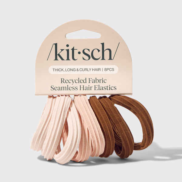Kitsch Recycled Seamless Hair Ties 8 Pack