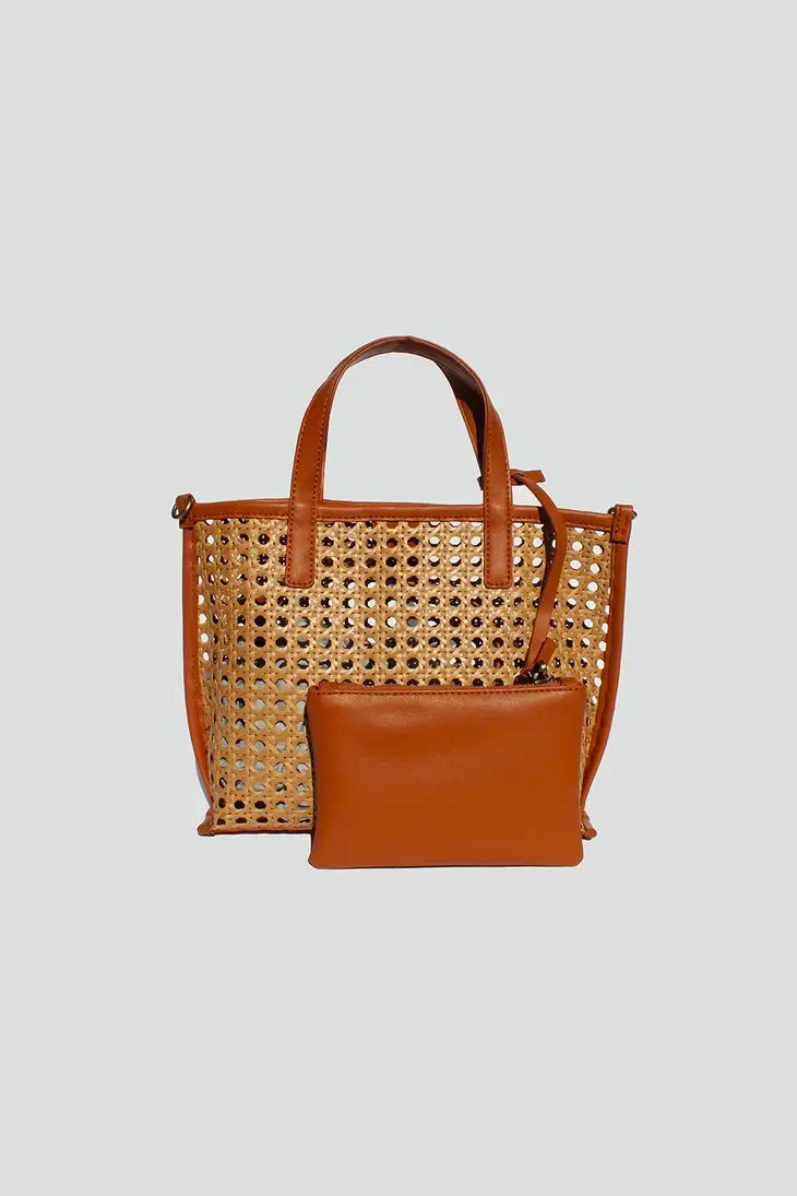 24時間限定クーポンで 【完売品】 room306 Braid Rattan Tote Bag