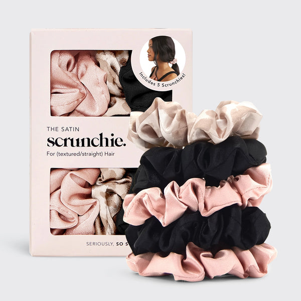 Kitsch Satin Sleep Scrunchies 5 Pack