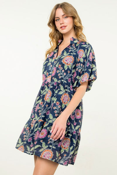 Marina Floral Tiered Dress