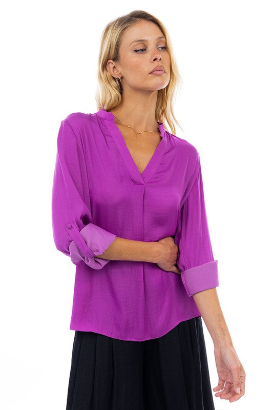 V-Neck Blouse - More Colors