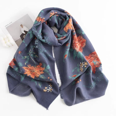 Fall Flower Scarf