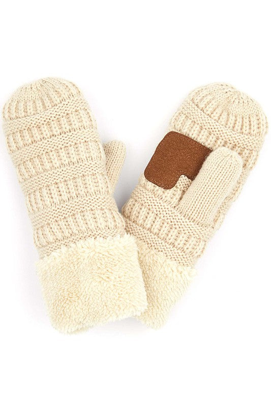 Cable Knit Mittens
