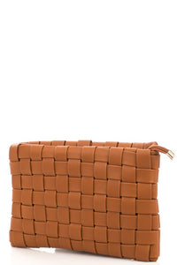 Basketweave Clutch Bag