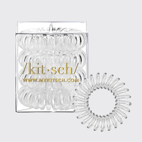 Kitsch Spiral Hair Ties 4 Pack