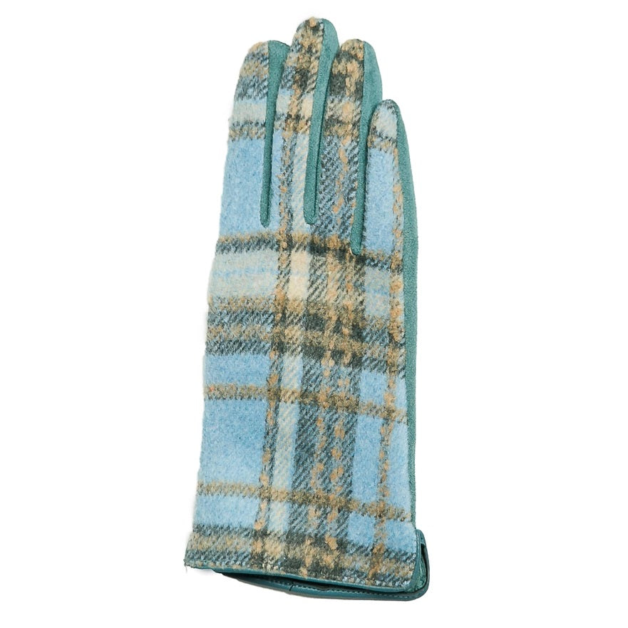 Plaid Tweed Gloves