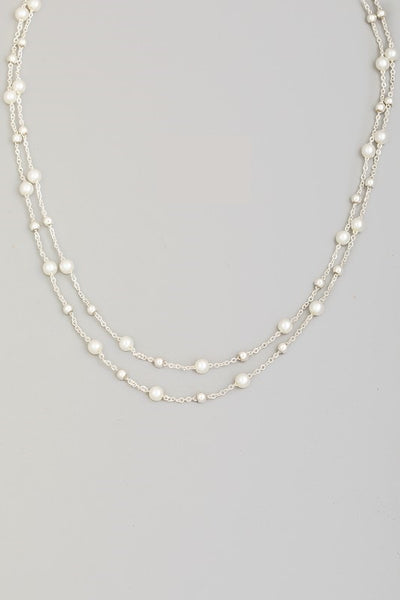 Pearl Dot Layered Necklace