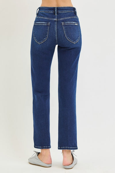 Tummy Control Ankle Straight Jeans