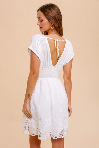 Eyelet Trim Sundress - FINAL SALE