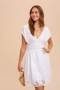 Eyelet Trim Sundress - FINAL SALE