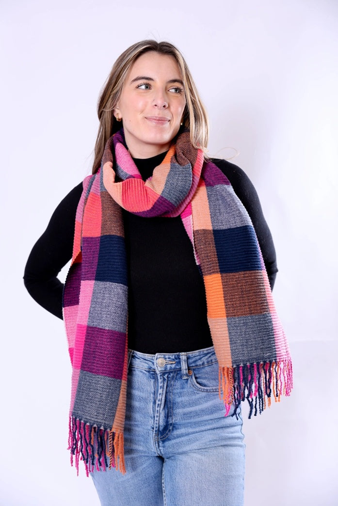 Phoebe Checkered Scarf