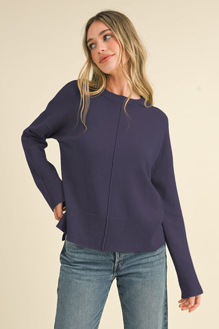 Seamed Boyfriend Sweater