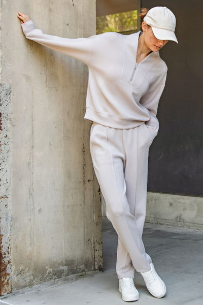 Modal Luxe Half Zip Sweatshirt - 2 Colors