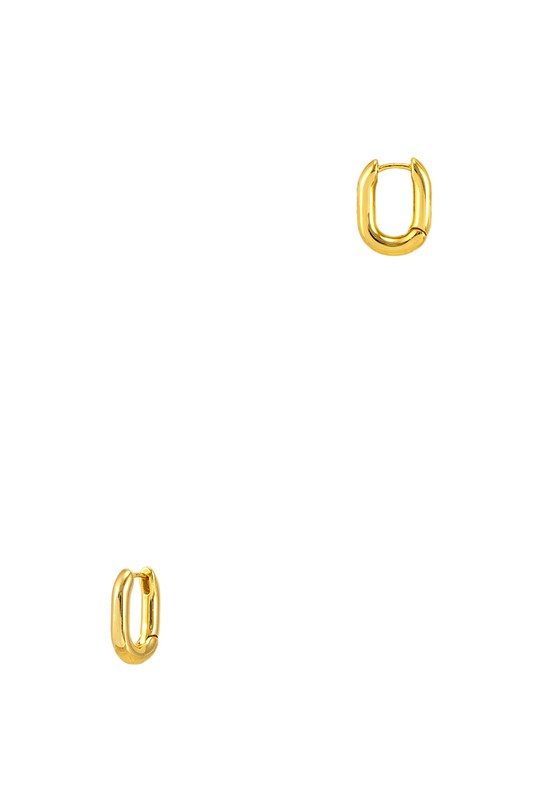 Gold Dipped Oval Hoops