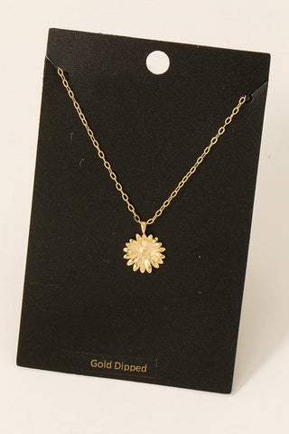 Gold Dipped Daisy Necklace