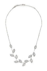 Jeweled Leaf Necklace