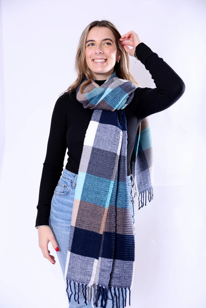 Phoebe Checkered Scarf