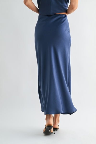 Satin Maxi Skirt - 2 Colors