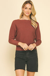 Ribbed Dolman Sweater - More Colors