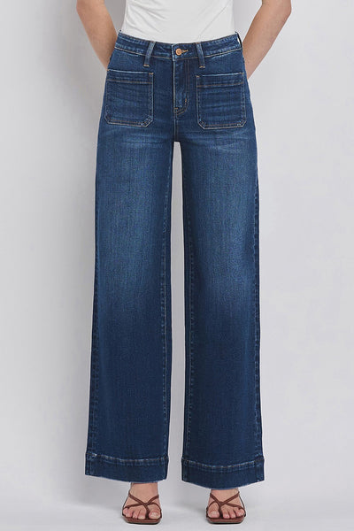 Patch Pocket Trouser Wide Leg Jeans