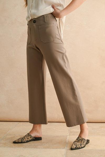 Patch Pocket Ponte Pants