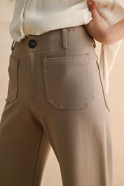 Patch Pocket Ponte Pants