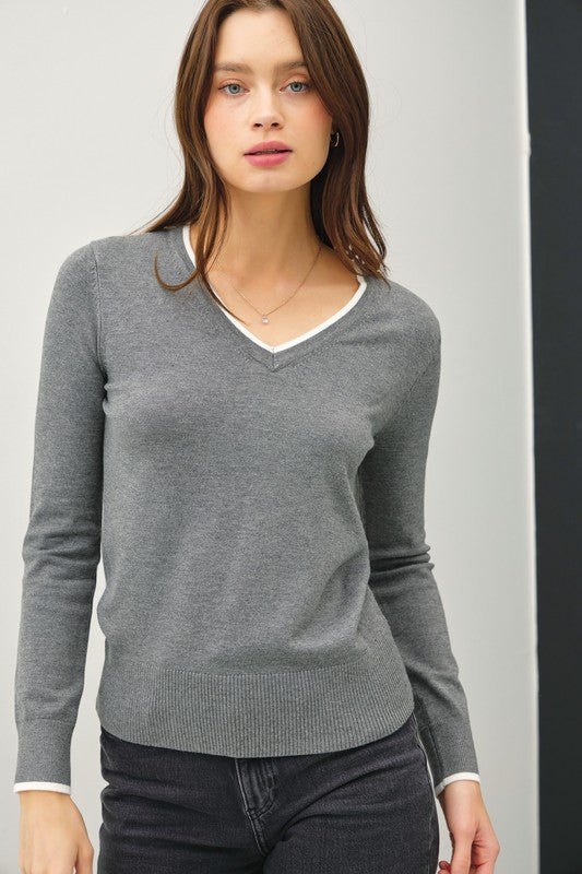 Colorblock Varsity Sweater