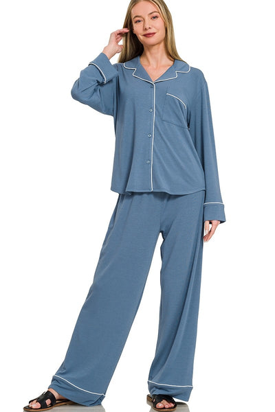Soft Jersey Pajamas Pants Set - 2 Colors