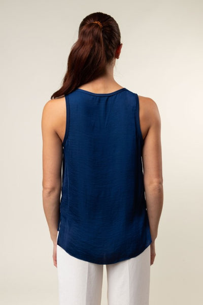 Banded Scoop Neck Tank - More Colors