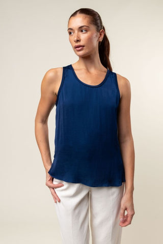 Banded Scoop Neck Tank - More Colors