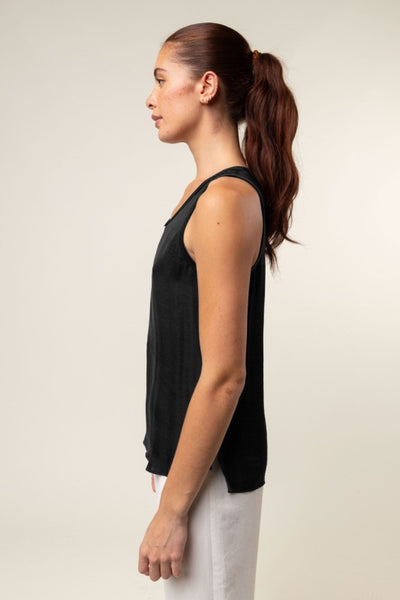Banded Scoop Neck Tank - More Colors