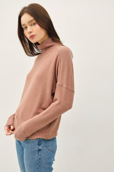 Ultrasoft Mockneck Dolman Sweater - 2 Colors