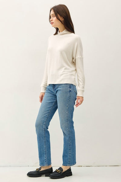 Ultrasoft Mockneck Dolman Sweater - 2 Colors