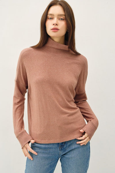 Ultrasoft Mockneck Dolman Sweater - 2 Colors