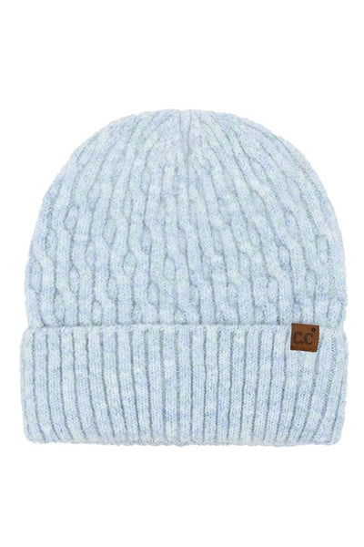 Chain Link Cable Knit Beanie