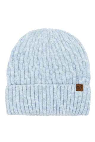 Chain Link Cable Knit Beanie