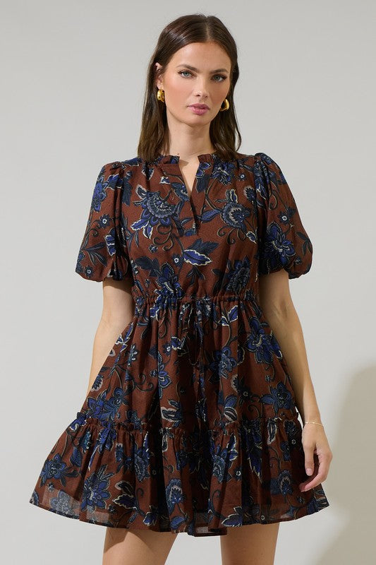 Marlina Floral Mini Shift Dress