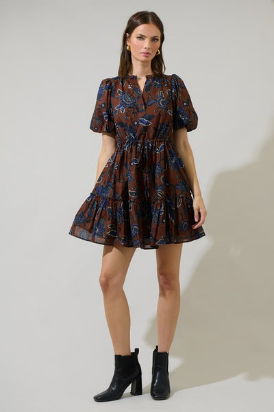 Marlina Floral Mini Shift Dress