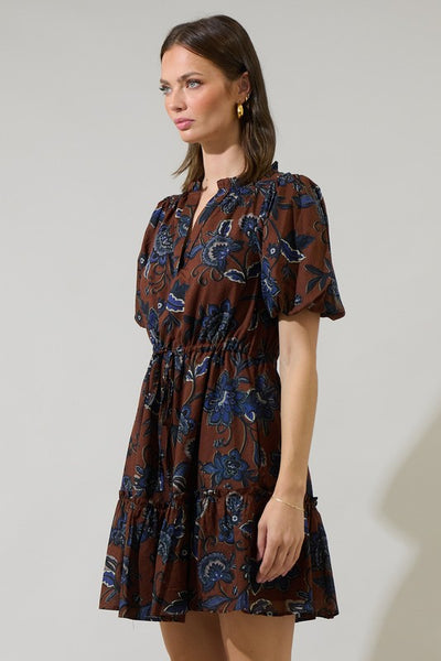 Marlina Floral Mini Shift Dress