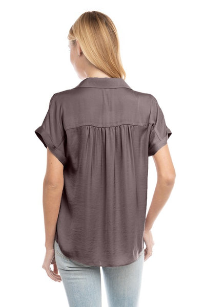 Collared Button Up Top - More Colors
