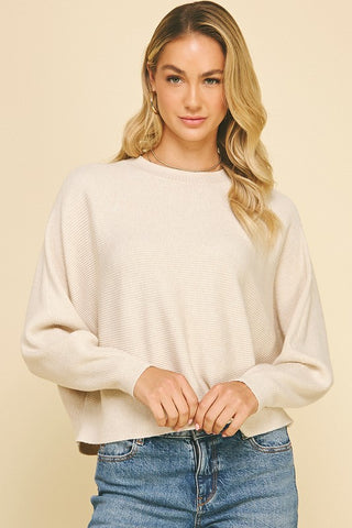 Ribbed Relaxed Sweater - 2 Colors