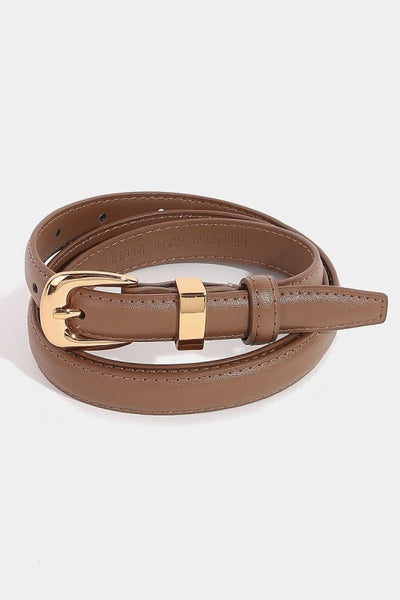 Rounded Buckle Belt