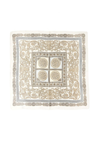 Ornamental Border Print Scarf