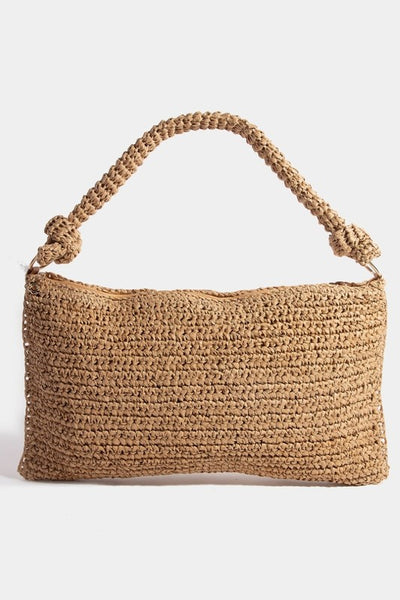 Straw Rectangle Shoulder Bag