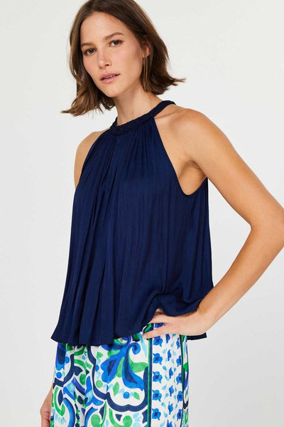 Crochet Trim Halter Tank