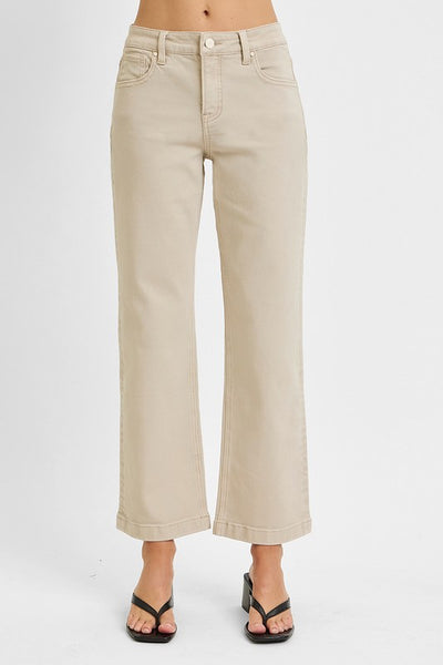 Tummy Control Ankle Straight Jeans