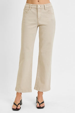 Tummy Control Ankle Straight Jeans