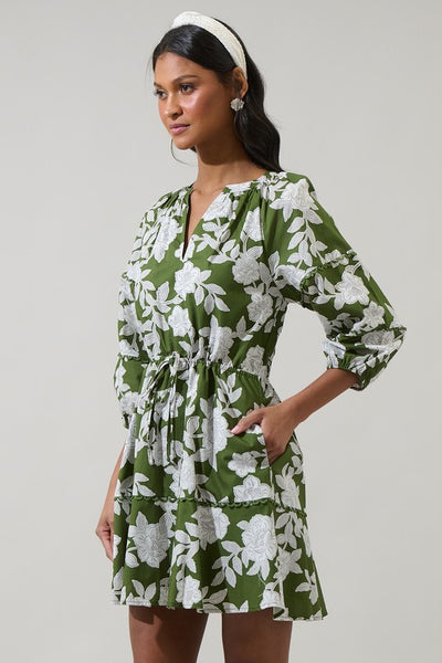 Hazel Floral Mini Shift Dress