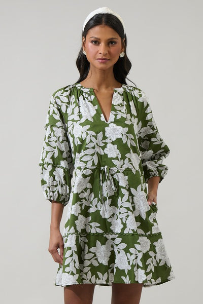 Hazel Floral Mini Shift Dress
